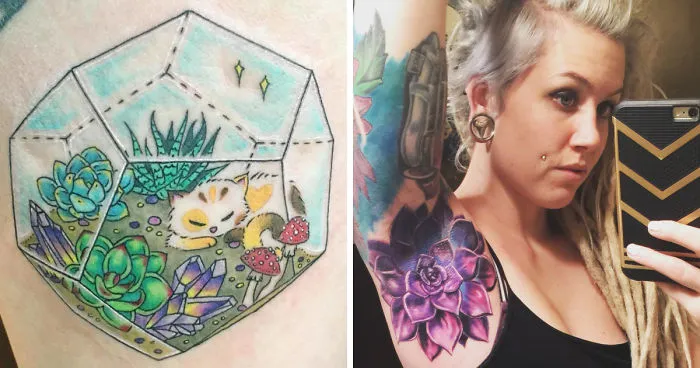 139 Awesome Succulent Tattoo Ideas For People Who Are Crazy About Succulents