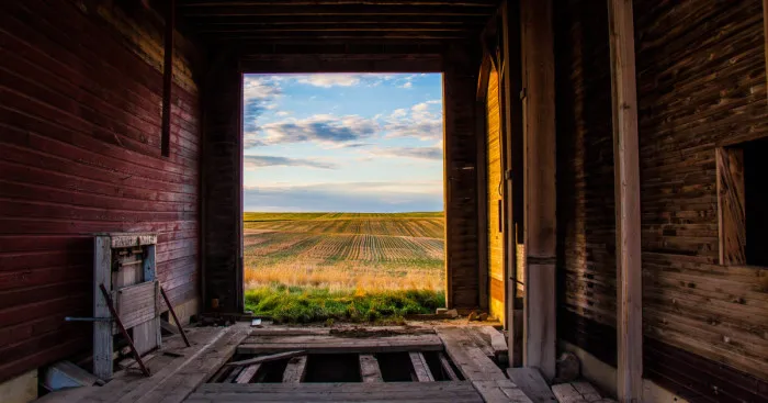 I Photograph The Views From Abandoned Prairie Place's Doors And Windows