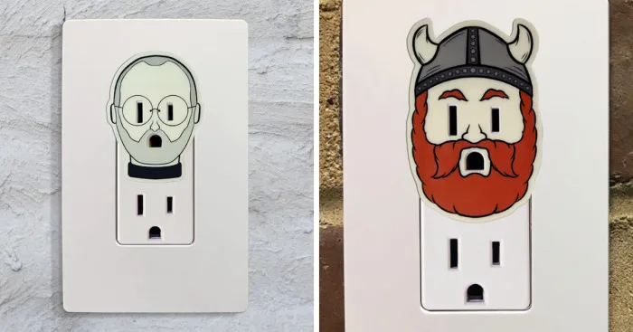 I Made Glow-In-The-Dark Outlet Stickers!