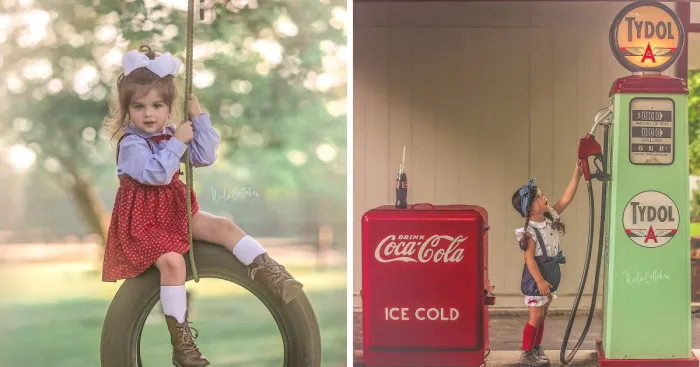 I Spent Time Taking Vintage Inspired Photos Of My 3 Year Old