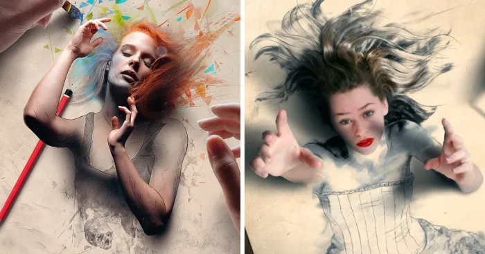 Brazilian Artist Creates Digital Paintings That Leap Off The Page