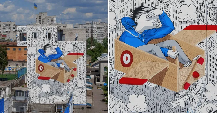 Street Art In A Juvinile Prison By Millo