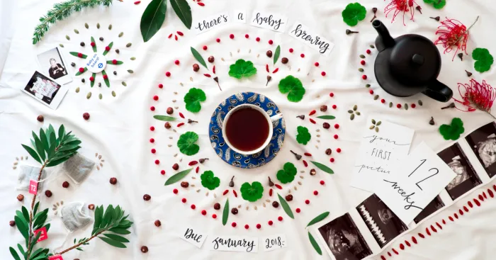 There's A Baby Brewing: Flat Lay, Stop Frame Animation - Pregnancy Announcement