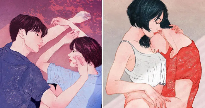 Korean Illustrator Captures Love And Intimacy So Well That You Can Almost Feel It