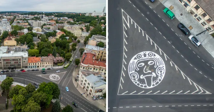 There's A Square You Can't See Or Enter In Kaunas, Lithuania