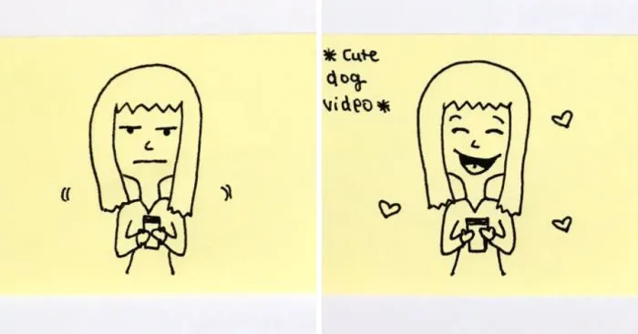 Turning Post-It Notes Into Fun Comics, Scribbling Down Annoying And Awkward Social Situations