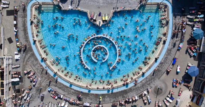 Spectacular Bird’s Eye View Of Extraordinary Pools In Budapest, Spa Capital Of The World, As You’ve Never Seen It Before