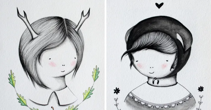 I Draw Illustrations Of Mysterious Girls