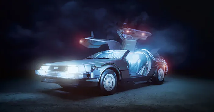 Photographer Creates Series Of Fantastic Photos Of Delorean, The Famous Car Of The Film Series "Back To The Future"