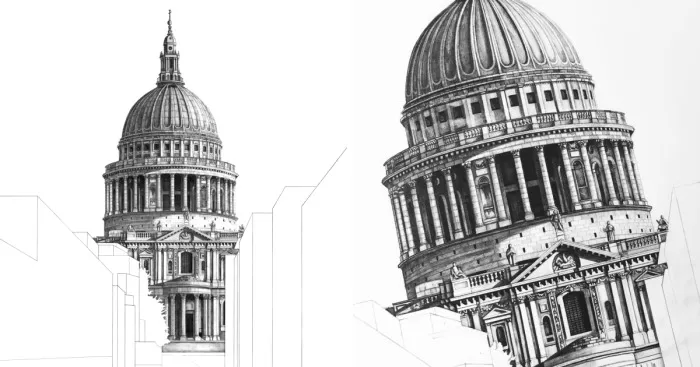 I Drew St Paul's Cathedral In London From Different Perspectives