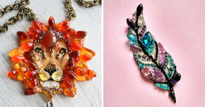 The Sunshine Of A Talent: Textured Brooches By Ekaterina Panfilova
