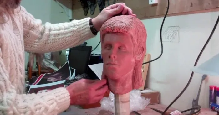 Me Sculpting A Full-Size Bowie Head Out Chavant Clay From Start To Finish