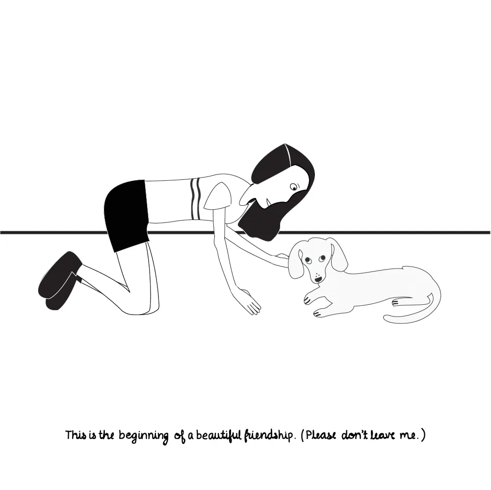Drawing My Daily And Never Ending Anxieties In Black & White