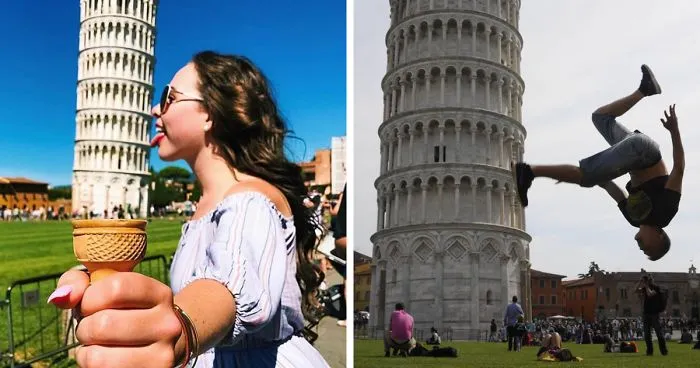 Whoever Said That Posing With The Leaning Tower Of Pisa Was Boring Clearly Hasn't Seen These 46 Funny Pics