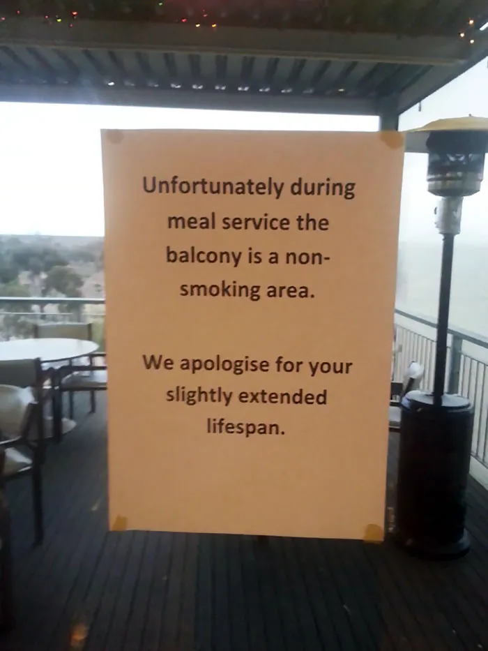 Passive Aggressive Note At This Diner