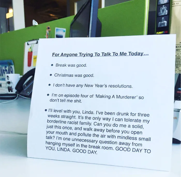 How Work Went Today