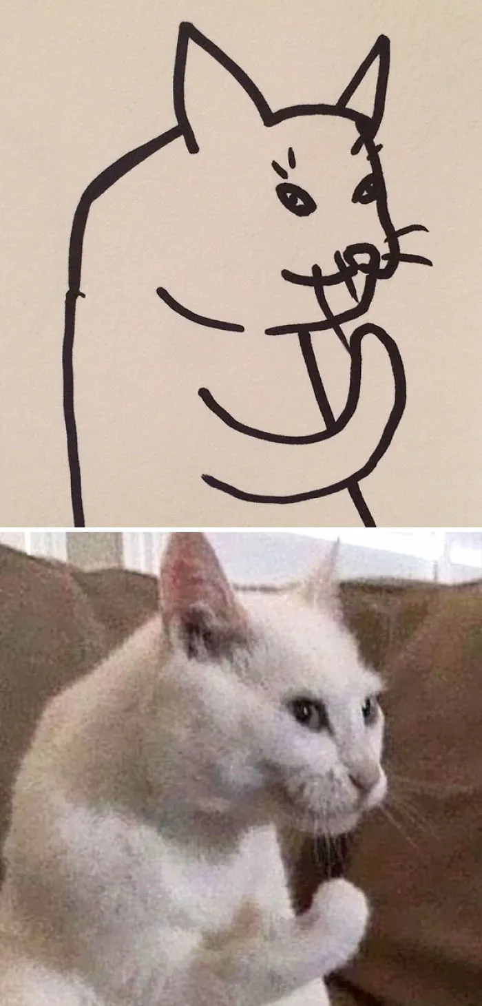 When Your Teacher Keeps Saying You Can't Draw Cats, But Your Paintings Are Photorealistic