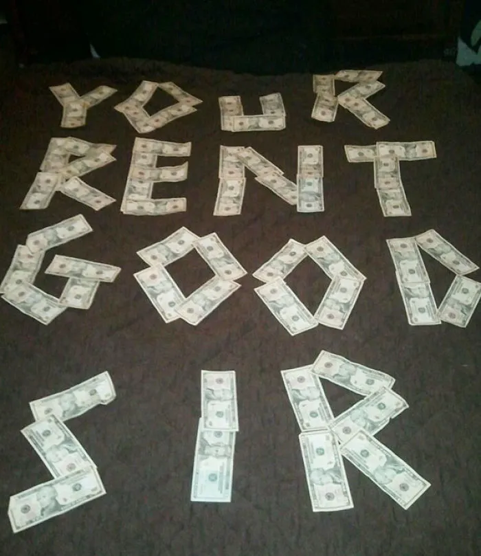 My Roommate Gave Me The Rent Money Today