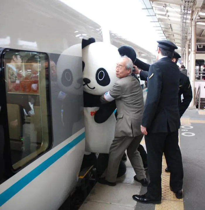 En un tren de Japón...