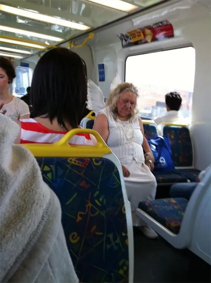 Saw An Angel On The Train This Morning