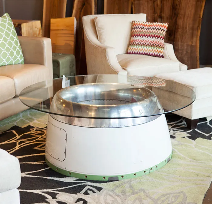 Airplane Cowl Coffee Table