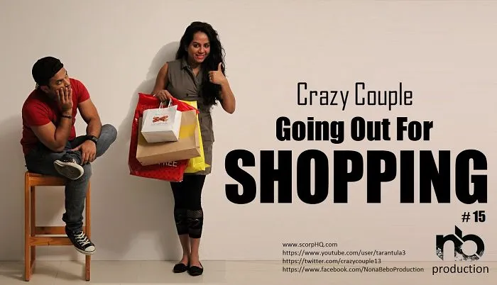 Crazy Couple Going Out For Shopping