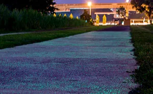 Singapore Is Testing Glow-In-The Dark Paths, And It's A Really Bright Idea