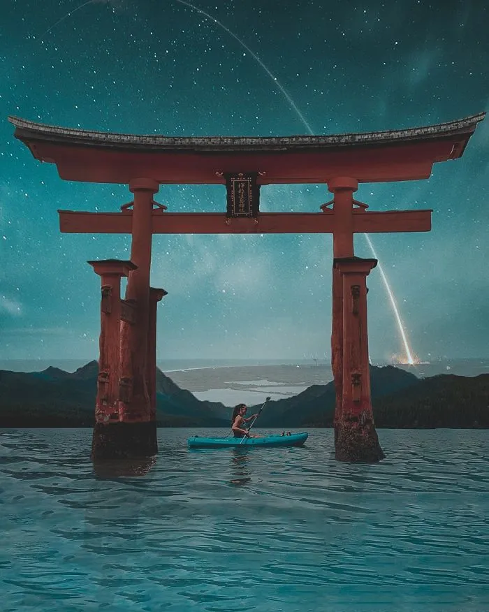 I'm A 16-Year-Old Artist Creating Blue Digital Artworks That Will Relax You