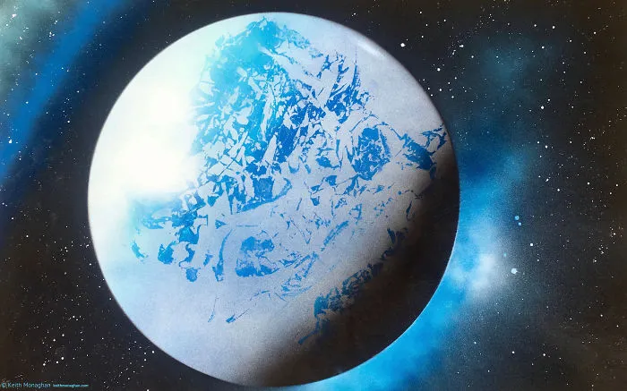 I Painted Beautiful Planets With Common Spray Paint, And I've Never Painted Before