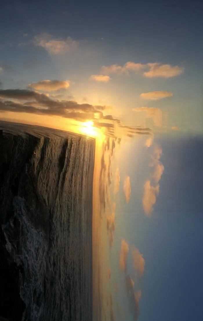 "santa Cruz Sunset", Roguepano.  Sootc [straight Out Of The Camera].