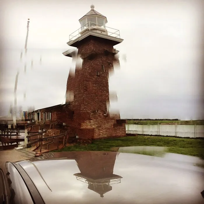 Unreflections Of The Lighthouse. Santa Cruz, Norcal.