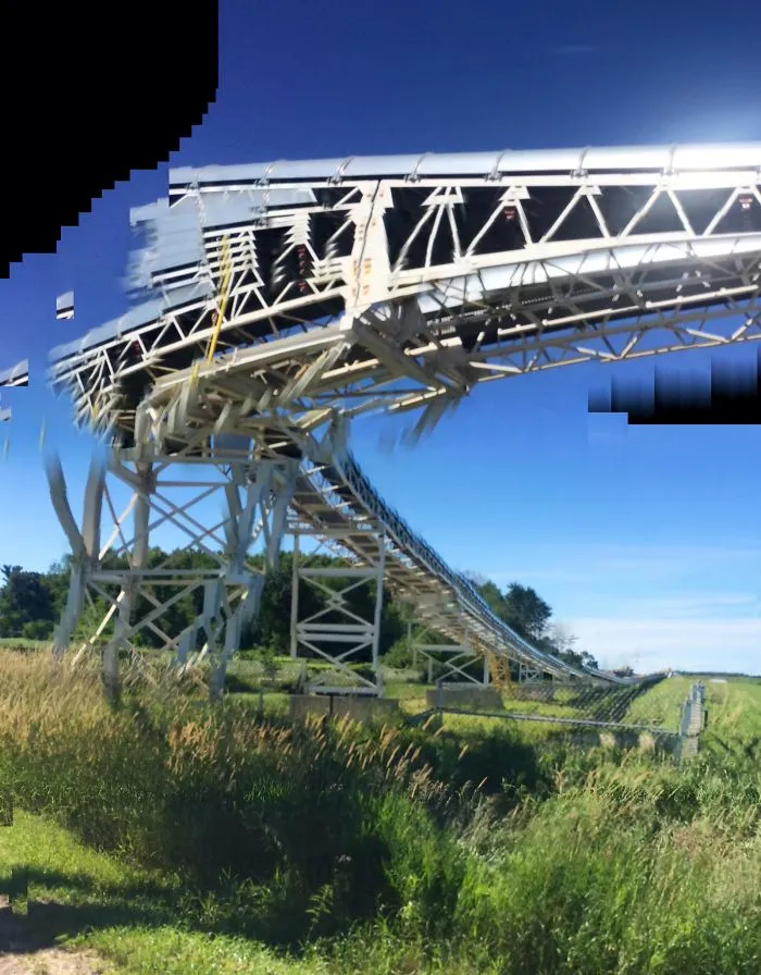 "sand-mining Wisconsin Frack Monster."  Roguepano.  Iphone In Pano Mode.