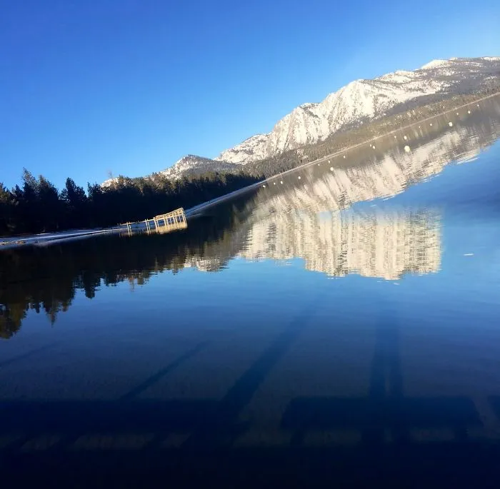 "unreflections Of South Lake Tahoe At Dawn".  Roguepano.