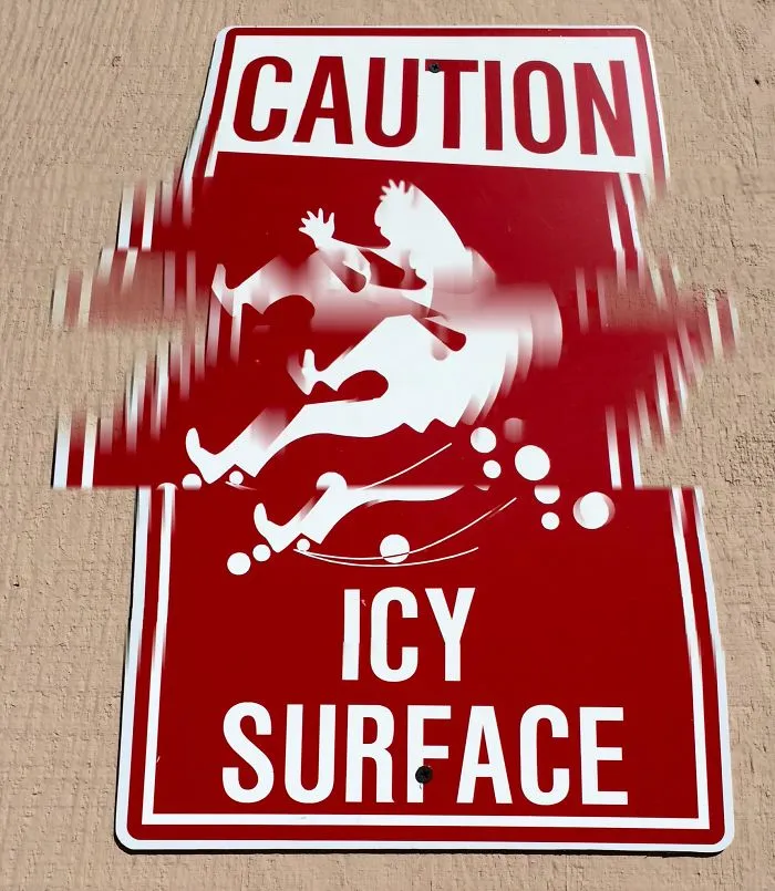 "caution".  Roguepano.