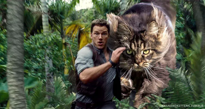 Someone Replaced Jurassic Park Dinosaurs With Cats, And It's Hilarious