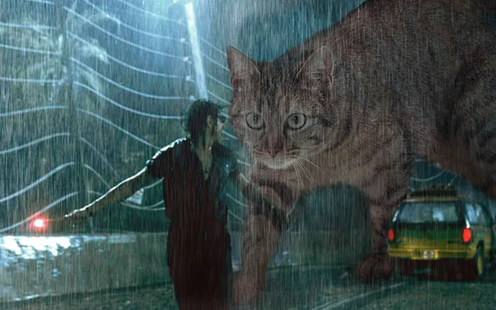 Someone Replaced Jurassic Park Dinosaurs With Cats, And It's Hilarious