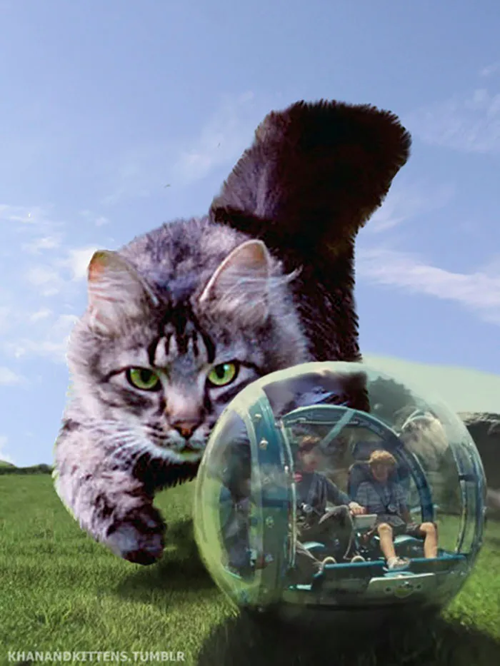 Someone Replaced Jurassic Park Dinosaurs With Cats, And It's Hilarious