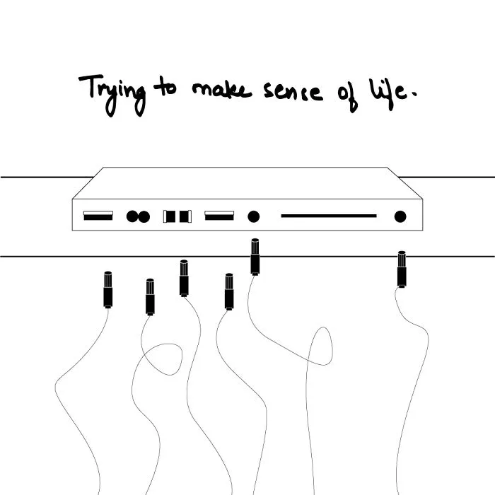 Drawing My Daily And Never Ending Anxieties In Black & White