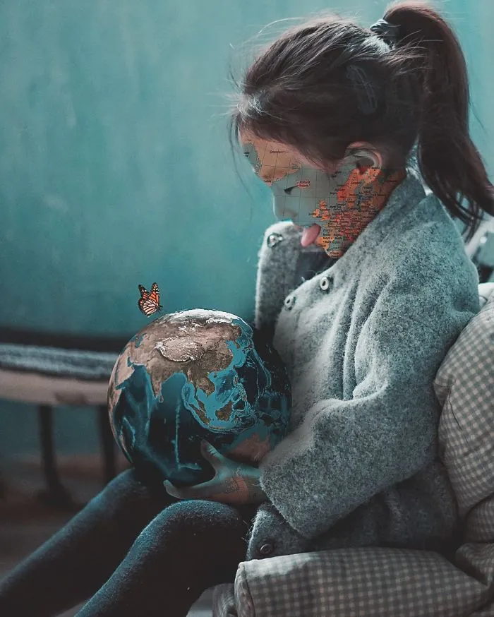 I'm A 16-Year-Old Artist Creating Blue Digital Artworks That Will Relax You