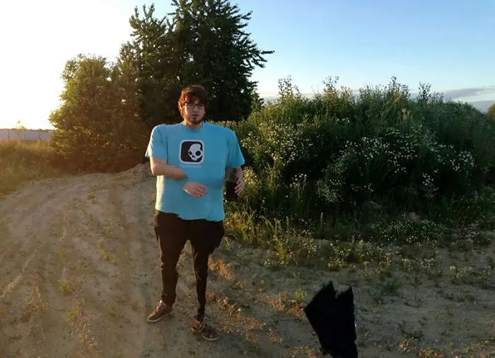 Friend Took A (Failed) Panoramic Of Me