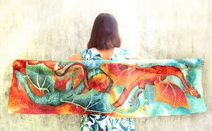 I Painted Dancing Dragons On Silk So That You Can Tango With Mystic Creatures