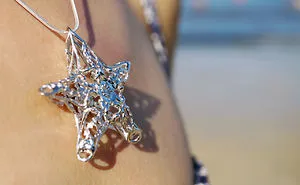 I Apply Art Nouveau Design To Create A Special Starfish Necklace In Sterling Silver