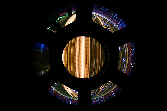 A Long Exposure Of Our Planet As Seen Through The Windows Of The Iss's Cupola Module By Don Pettit, Nasa Astronaut
