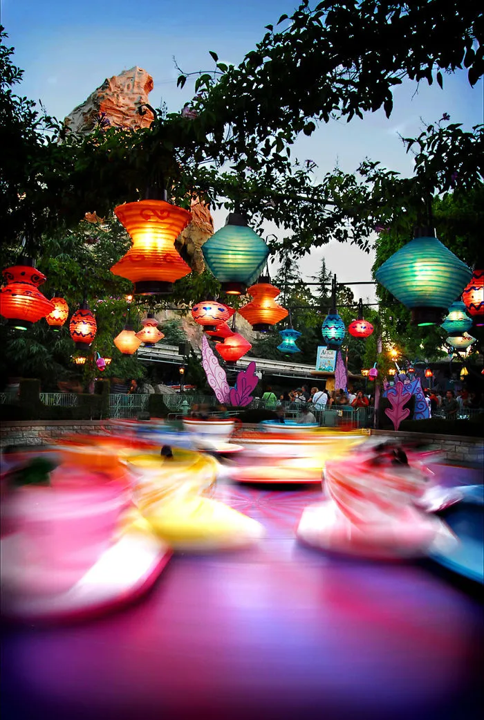 Long Exposure Of Teacups