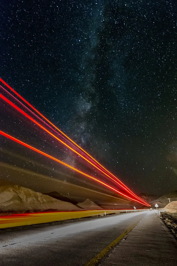 A Truck Passed In Front Of The Camera During A Long Exposure Shot