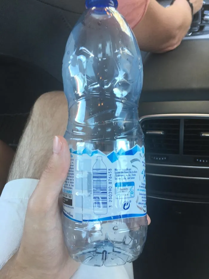 Water Bottle Bar Code On A Water Bottle