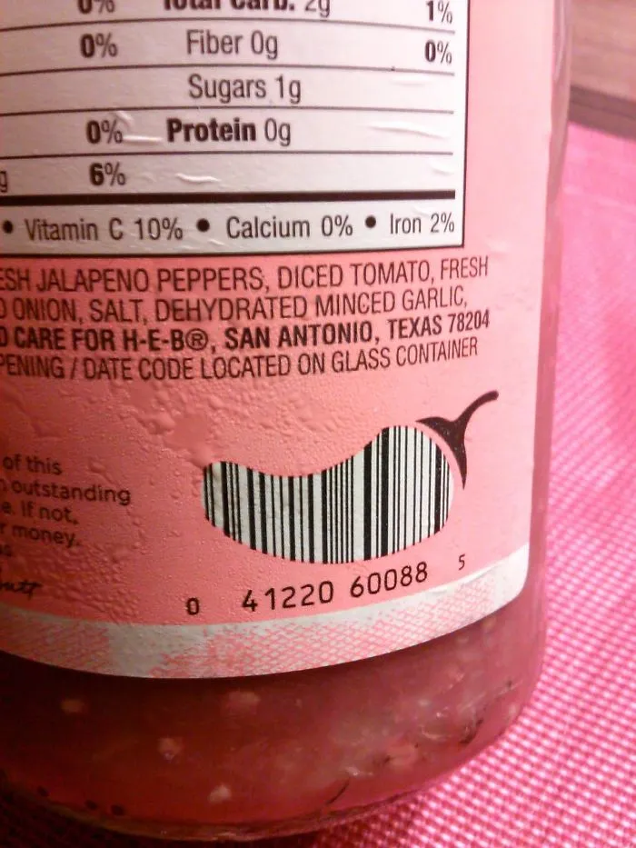 This Barcode For A Salsa In Texas Is A Chili Pepper