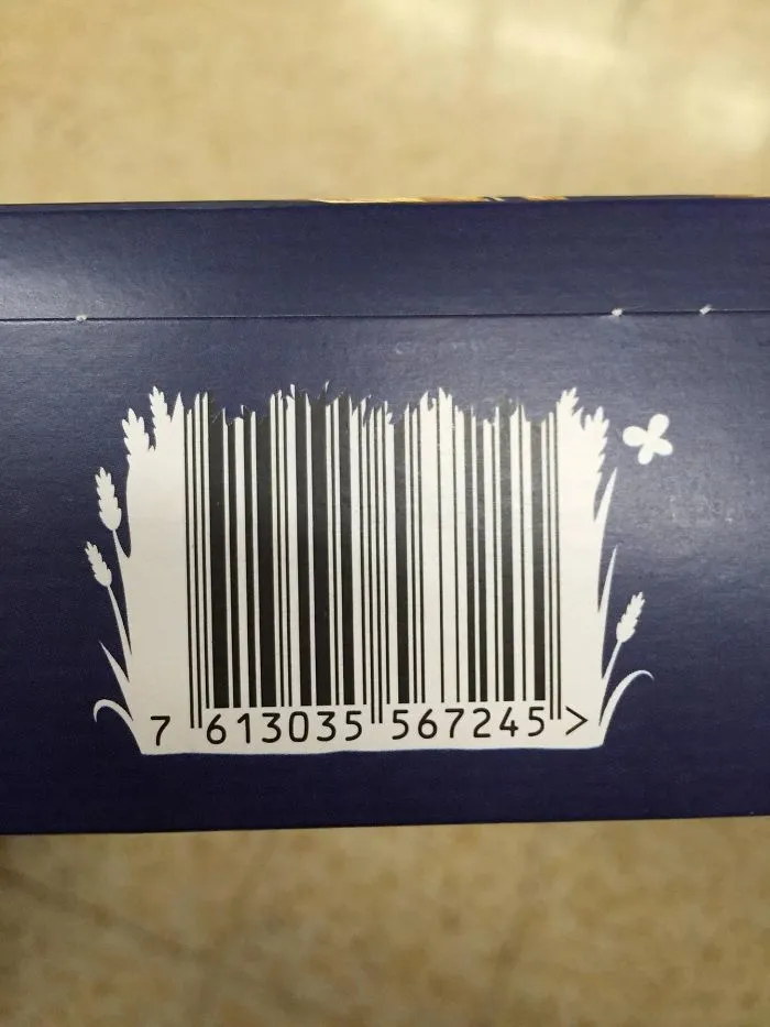 Barcode On A Box Of Cereal