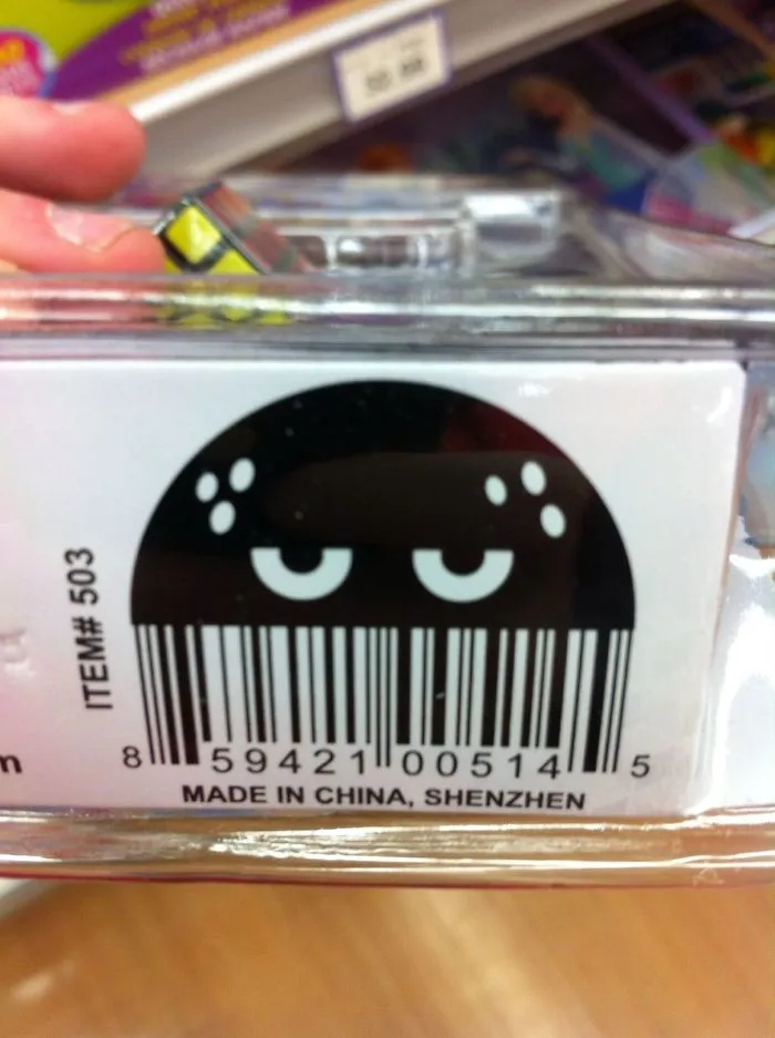 World's Smallest Rubik's Cube Barcode