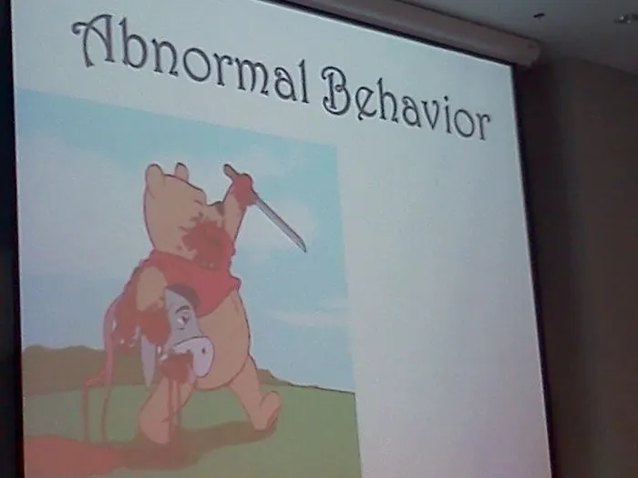 Psychology Professor's Opening Slide 